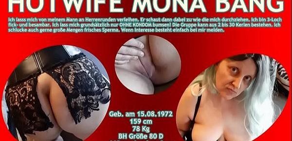  Hotwife Mona Bang - gele Fickszenen der schwanzgeilen Drecksau